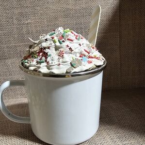 Fake Christmas hot chocolate mug